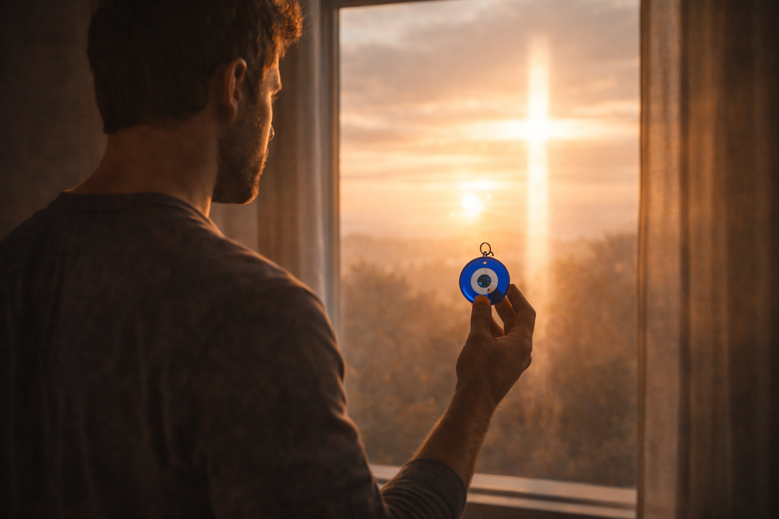 العين الزرقاء أم عين الإيمان؟